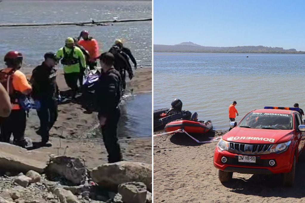 Rescatistas de Bomberos lograron encontrar el cuerpo del joven padre desaparecido en el Río Biobío.