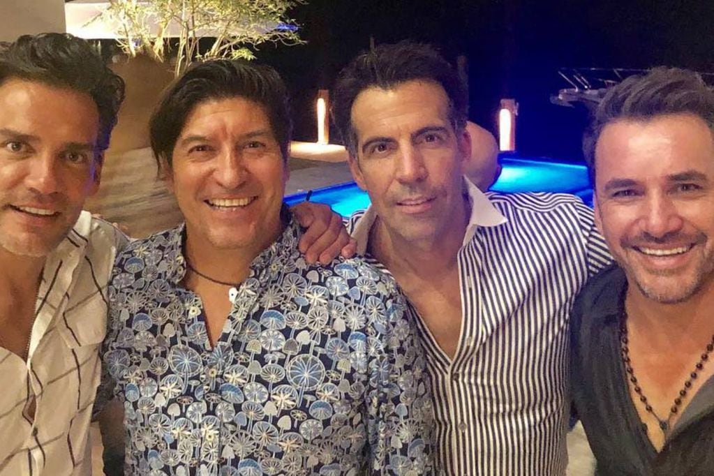 Cristián de la Fuente, Iván Zamorano, Felipe Viel y Douglas (Instagram @douglaschile)