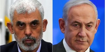 Yahya Sinwar / Benjamín Netanyahu.