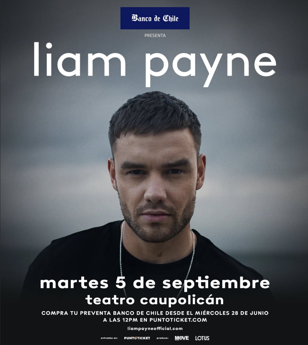 Liam Payne regresa a Chile