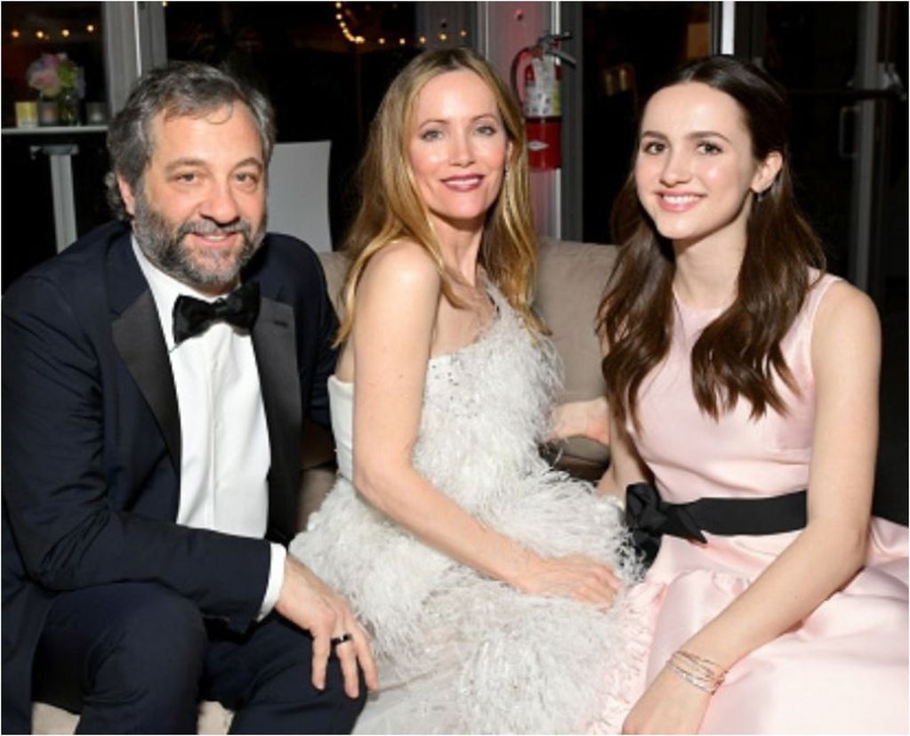 Maude Apatow, Leslie Mann y Judd Apatow.