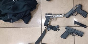 Detienen a 10 menores de edad que exhibieron armas de fuego en pleno centro comercial en Cerrillos