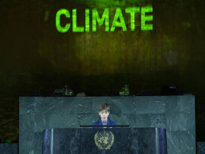 El mundo no sólo tiene a Greta... ONU aplaude a niño chileno