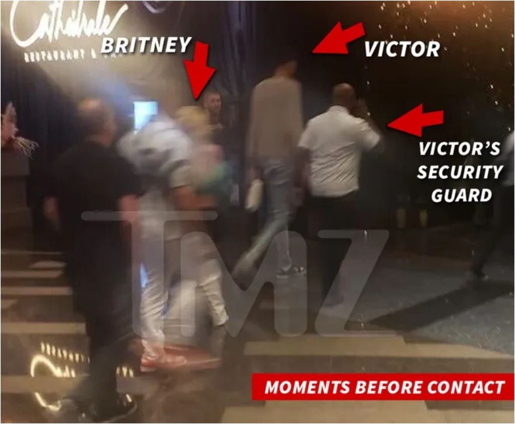 Britney Spears rompió el silencio sobre golpe que le pegó guardia de Victor Wembanyama. Foto TMZ.