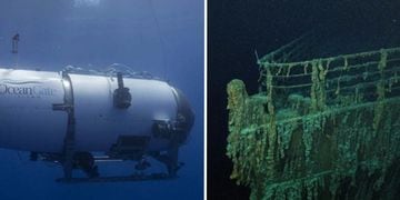 Submarino perdido buscando el Titanic