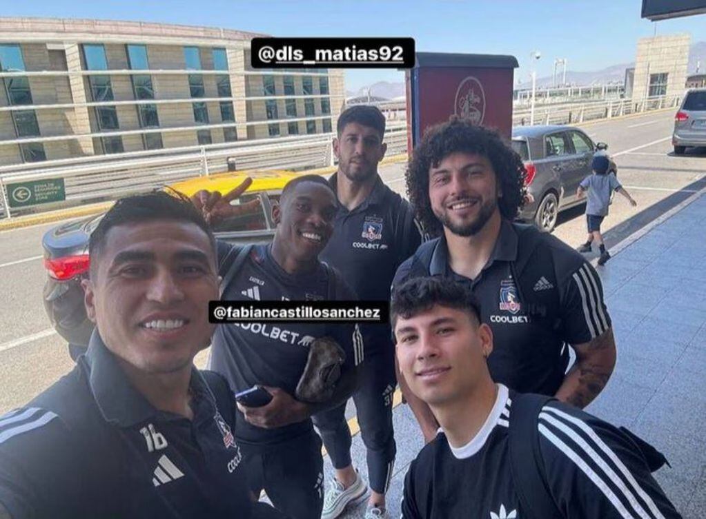 Los cinco jugadores que no pudieron subirse al avión.