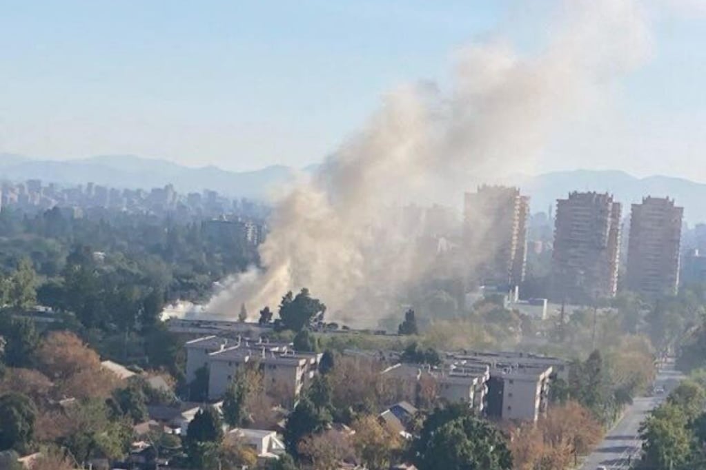 Se registró incendio en la comuna de Las Condes