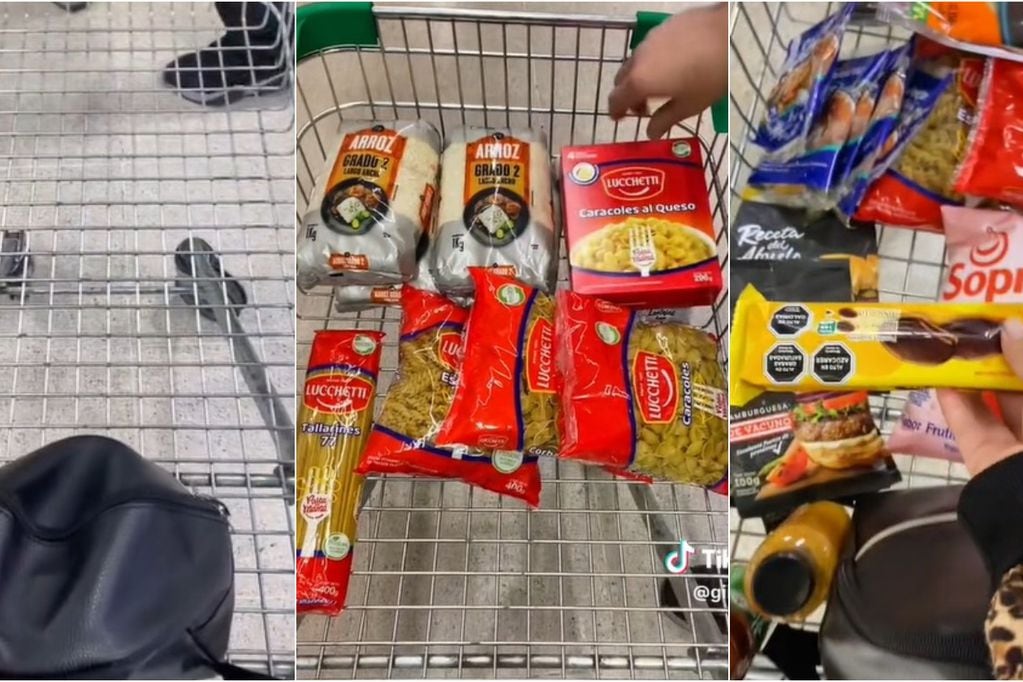 universitaria mostró todo lo que pudo comprar en un supermercado con la beca Junaeb