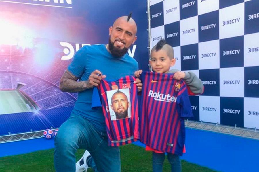 Arturo Vidal vivió puras alegrías antes de viajar