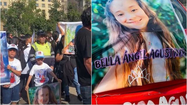 papás de niñas y niños asesinados por delincuentes marchan a La Moneda