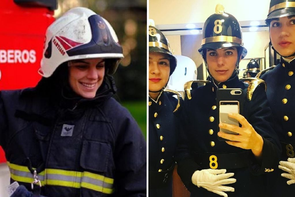 Maite Orsini fue destacada más de alguna vez por su faceta bomberil.