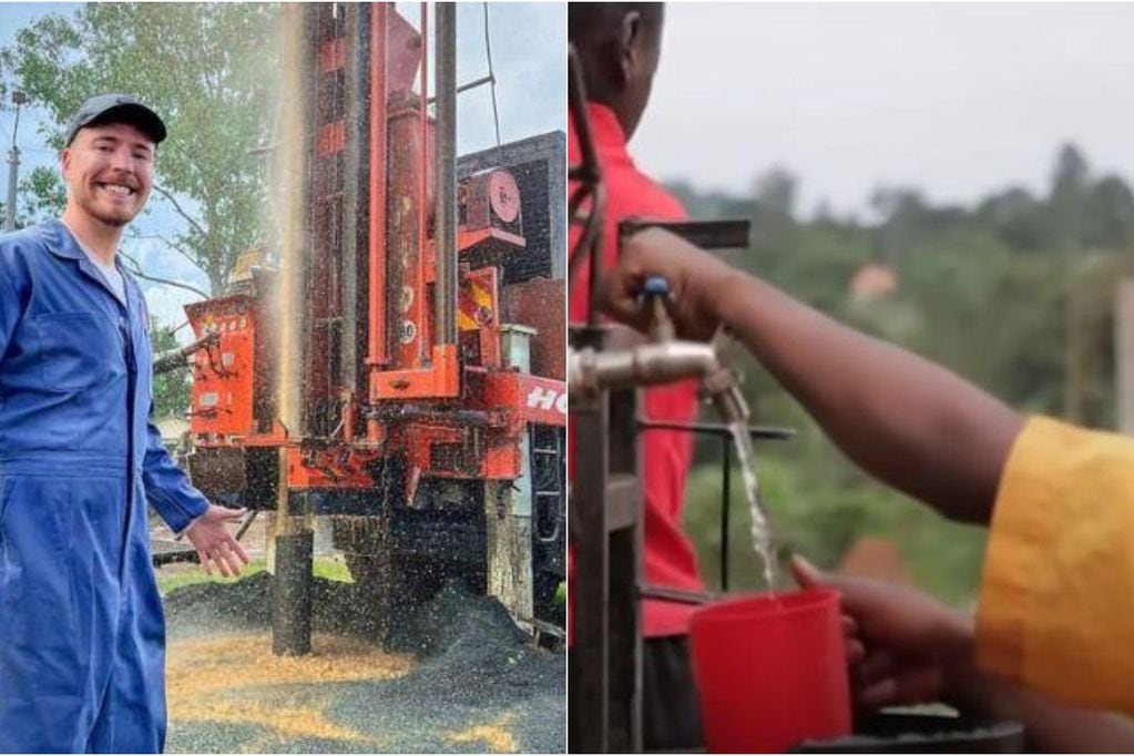 MrBeast construyó 100 pozos de agua potable en África