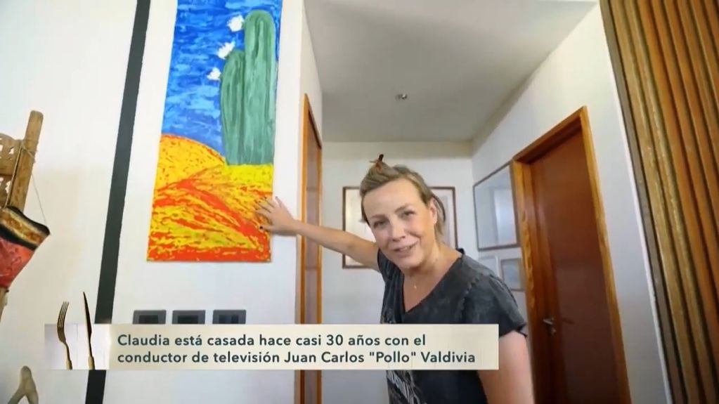 Claudia Conserva mostró los rincones de su casa en La Divina Comida