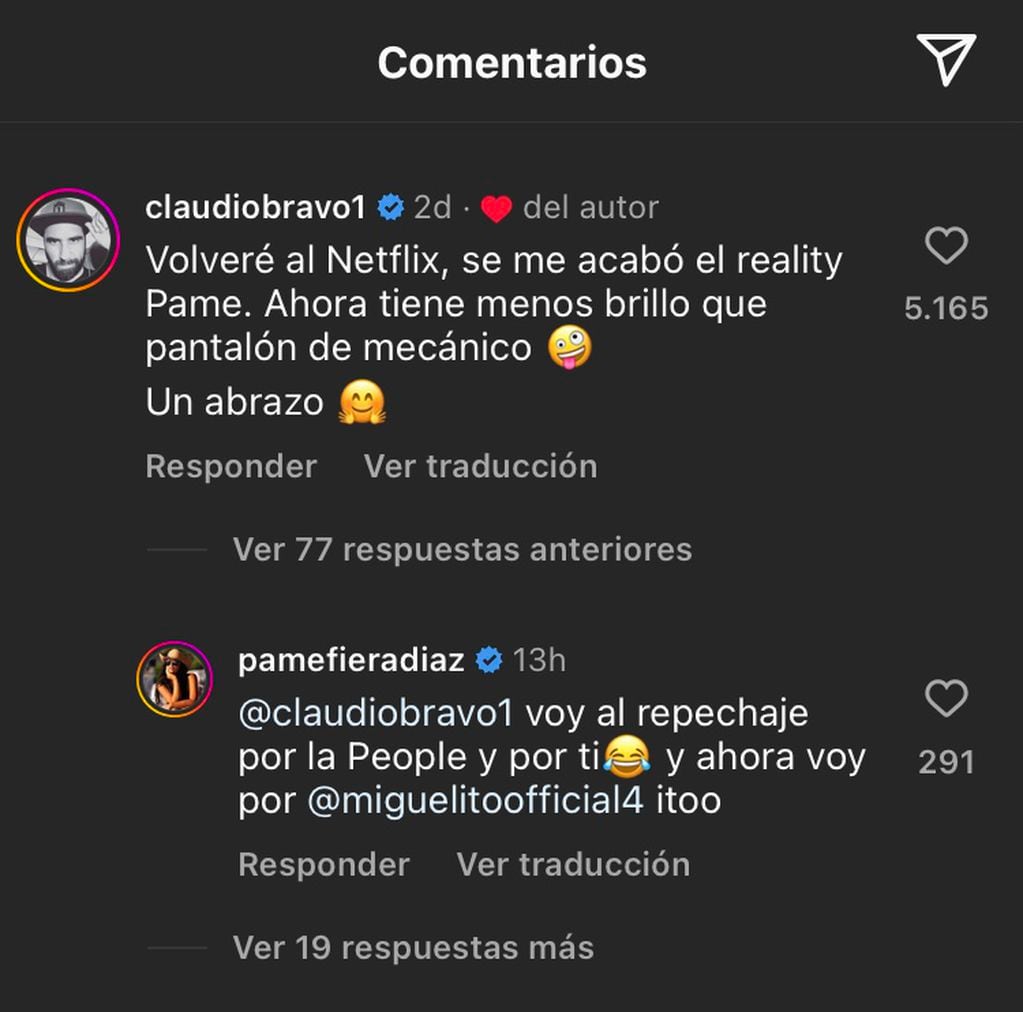 Pamela Díaz respondió a Claudio Bravo por su salida de Tierra Brava