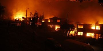 VIÑA DEL MAR : Incendio canal beagle
