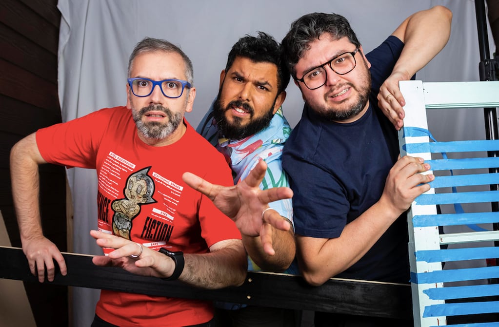 Luis Slimming, Marcelo Valverde y Héctor Romero son los protagonistas del podcast El sentido del humor. 