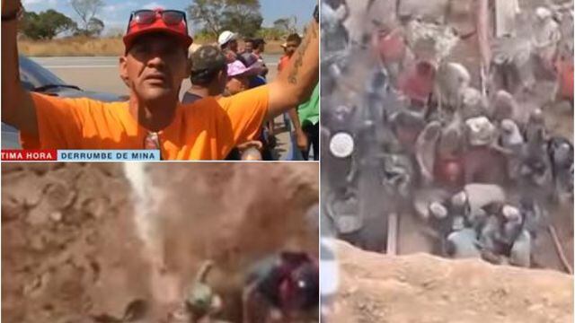 Videos muestran el aterrador derrumbe de mina  ilegal en Venezuela donde 30 personas murieron