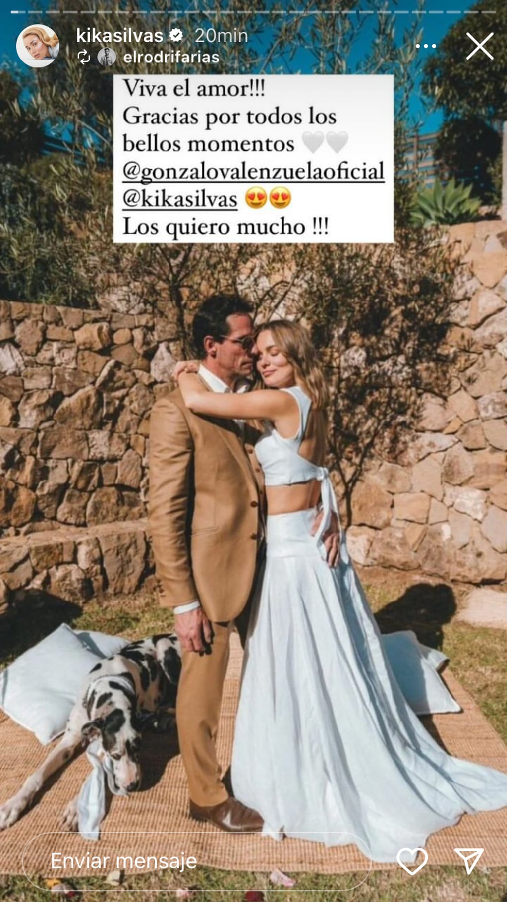 Así fue la especial boda de Kika Silva y Gonzalo Valenzuela
