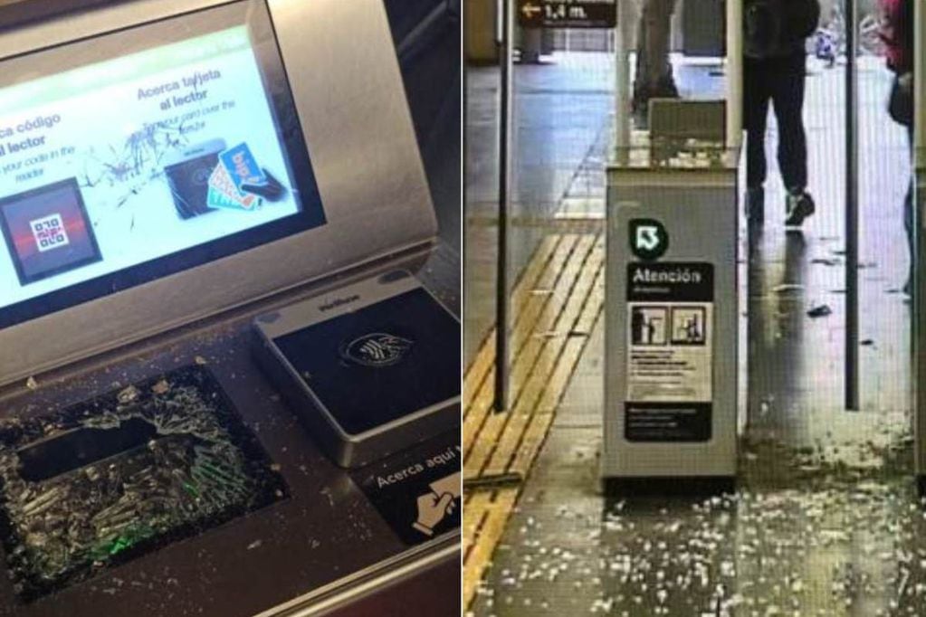 Metro compartió destrozos que se registraron en diversas estaciones producto de las evasiones.