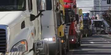 CONCEPCION: Manifestacion de Camioneros por la inseguridad en la zona