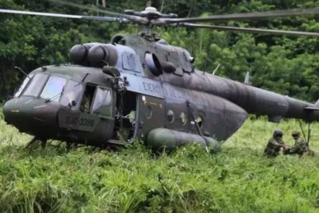 Nueve militares mueren en accidente de helicóptero en Colombia