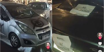 ecinos furia con conductores que no respetaban cartel de “no estacionar” en Antofagasta