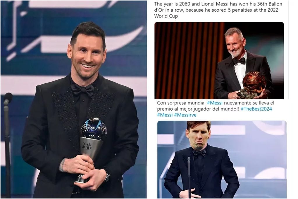 Los hilarantes memes que dejó la premiación de Messi como mejor jugador del mundo en The Best