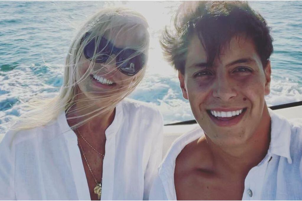 Máximo y Cecilia Bolocco vía Instagram