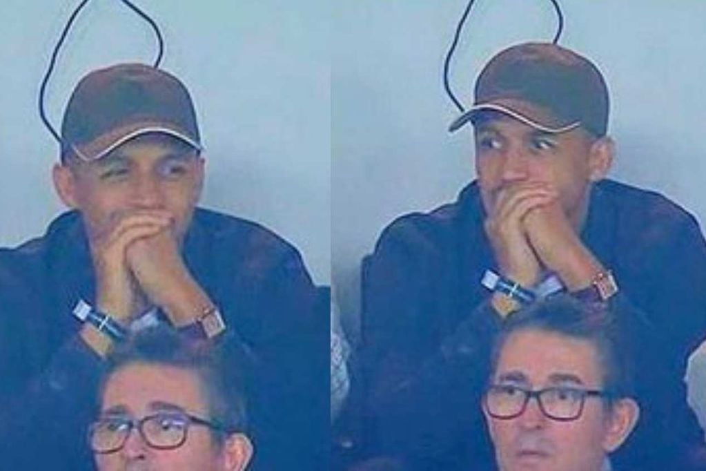 Alexis Sánchez miró atentamente el partido de su ex equipo frente a su posible futuro club.