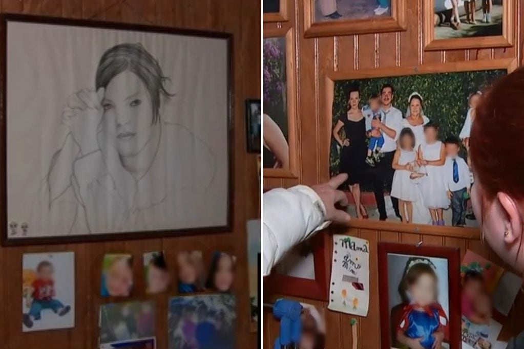 La abuela de Daniela Vega mostró retratos y fotos de su querida nieta.