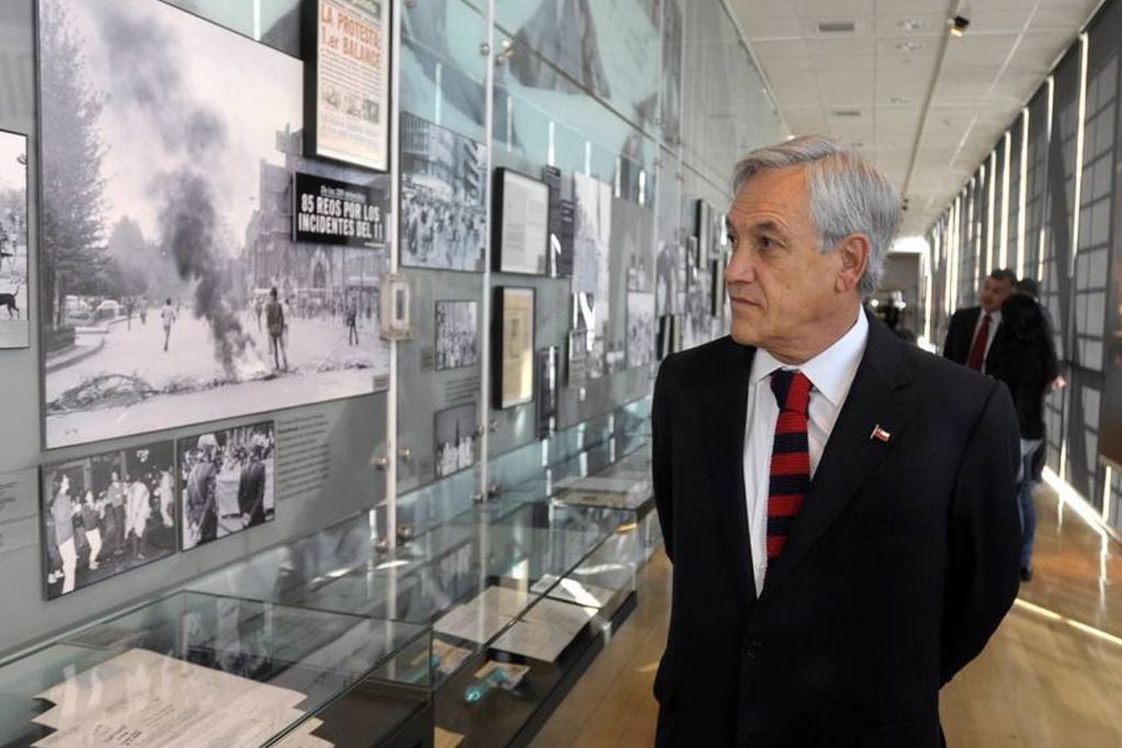 Sebastián Piñera visitó el Museo de la Memoria y los DDHH como Presidente, en 2012.