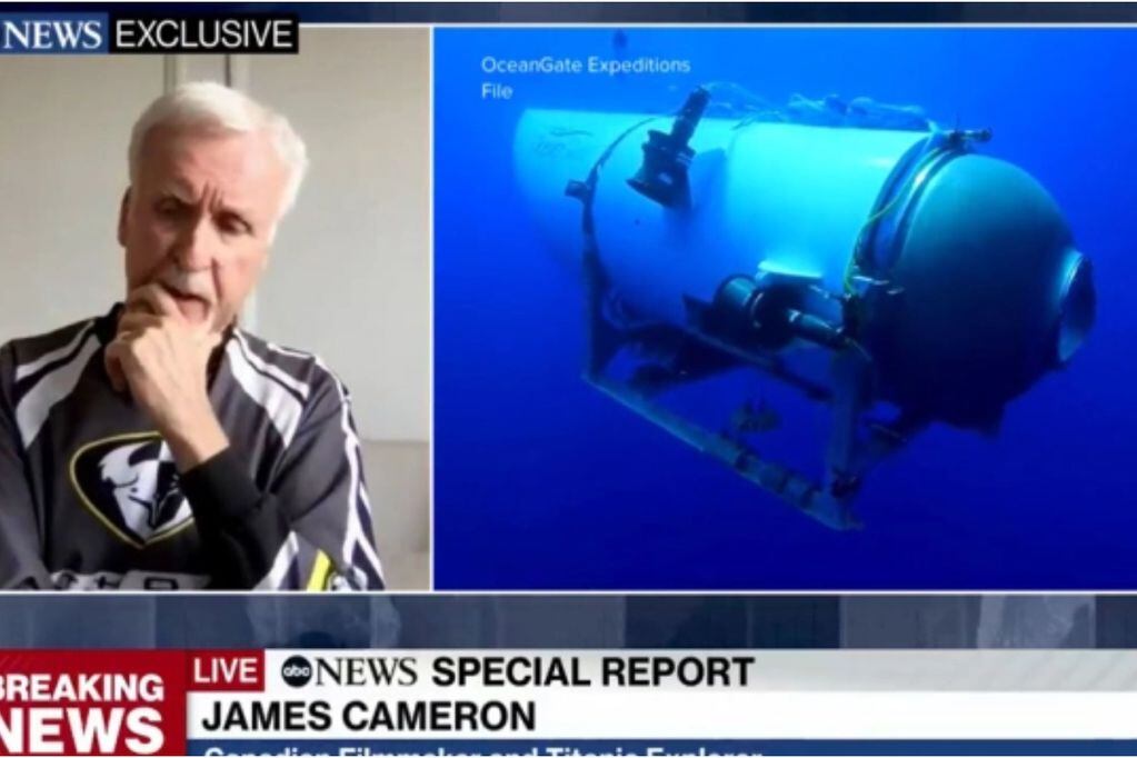 “Me llama la atención la similitudes”: James Cameron comparó la tragedia del Titan en el Titanic.
