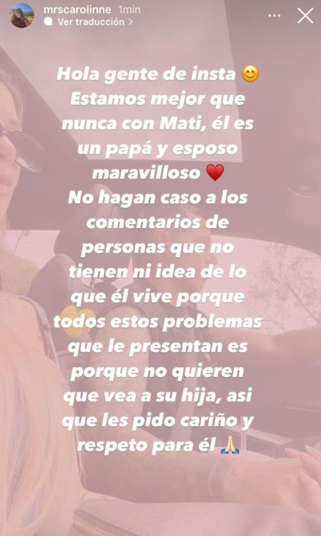 Lesly Otto, actual pareja de Matías Fernández lo defiende tras denuncia de violencia intrafamiliar: “No hagan caso a los comentarios”