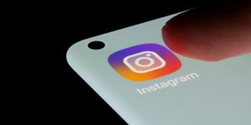 Instagram app is seen on a smartphone in this illustration