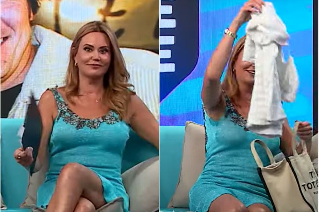 Daniella Campos mostró y se probó el vestido que iba a usar en el matrimonio de Kenita Larraín con Iván Zamorano.