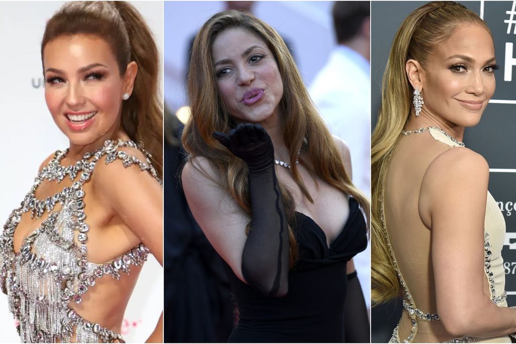 Thalía, Shakira y Jennifer López