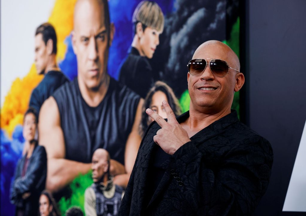 FILE PHOTO: Cast member Vin Diesel attends the world premiere of the movie "F9: The Fast Saga" at TCL Chinese theatre in Los Angeles, California, U.S., June 18, 2021. REUTERS/Mario Anzuoni/File Photo