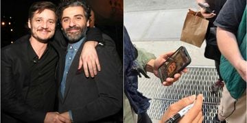 Fan con mansacue se encontró con el actor Oscar Isaac mientras él estaba en una videollamada con Pedro Pascal