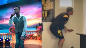 Lo subió al columpio: Diego Sánchez imitó a Mauricio Pinilla y su interpretación de Sin Bandera