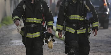 Incendio en bodegas de un edificio en construcción en la comuna de Ñuñoa