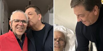 Julio César Rodríguez y su papá