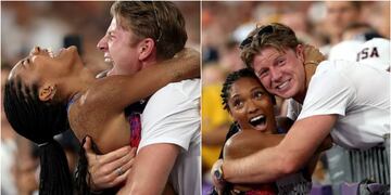 Amor en París 2024: el romance de Tara Davis-Woodhall, oro en salto de longitud, y el atleta paralímpico Hunter Woodhall