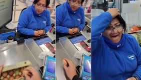 Cliente le rompió un huevo antes de pagar y se llevó sorpresa de su vida: el desconcierto de cajera que se hizo viral
