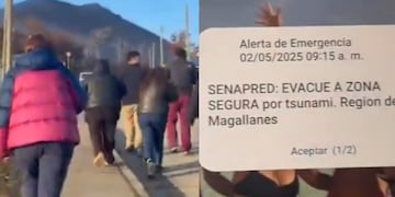 Los registros desde Magallanes por terremoto y evacuación por riesgo de tsunami