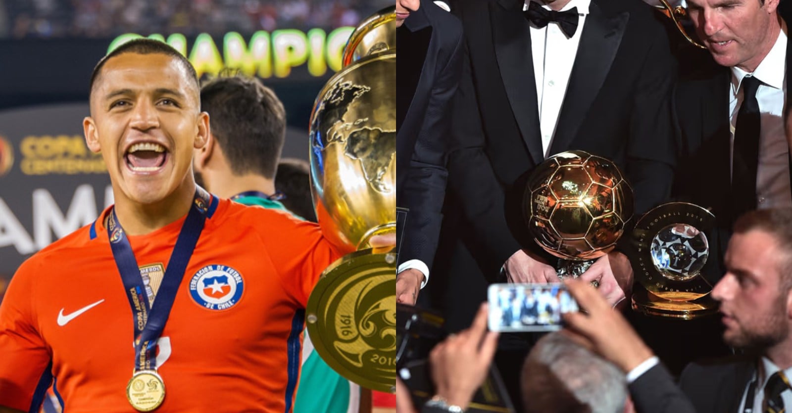 El año que Alexis Sánchez se metió en el Top 10 nominados al Balón de Oro