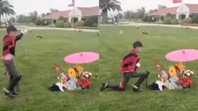 Niño de 10 años emociona bailando pie de cueca en la tumba de su madre en Rancagua