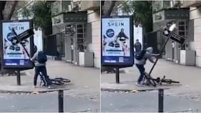 Video: descarado robo de bicicleta en barrio Lastarria