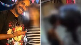 Brutales imágenes: Actor atacó con 30 puñaladas a expareja e intentó matarse en plena pizzería argentina