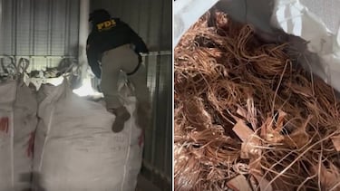 63 propiedades y un billón de pesos en ganancias: desbaratan red nacional de tráfico de cobre que iba a parar a China