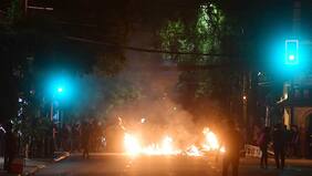 Balance tras marcha por muerte de comunero mapuche: 40 detenidos y vehículos quemados